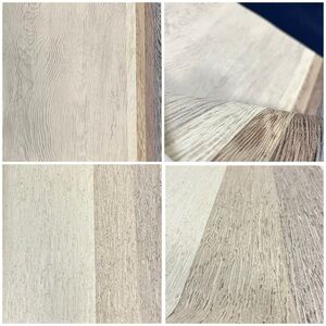 8 Large Textured Tree Bark, Sawn Wood Patterned Arts & Crafts Wallpaper Sheets